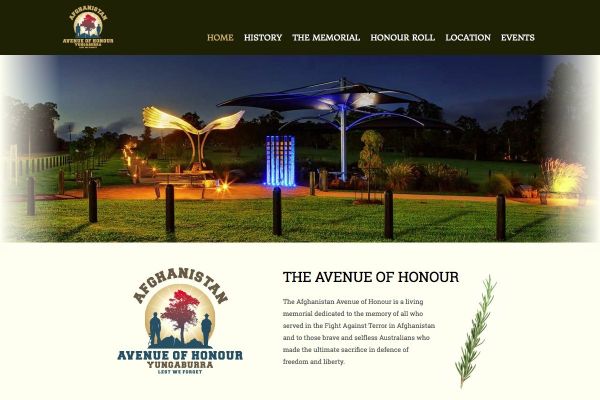 The Afghanistan Avenue of Honour
