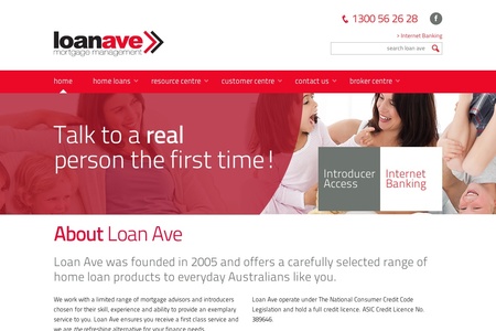 Loan Avenue home page