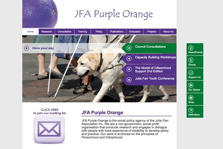 Purple Orange home page
