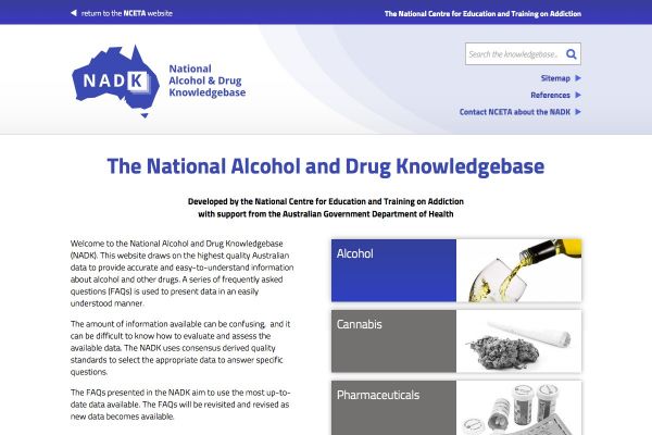 The National Alcohol & Drug Knowledgebase